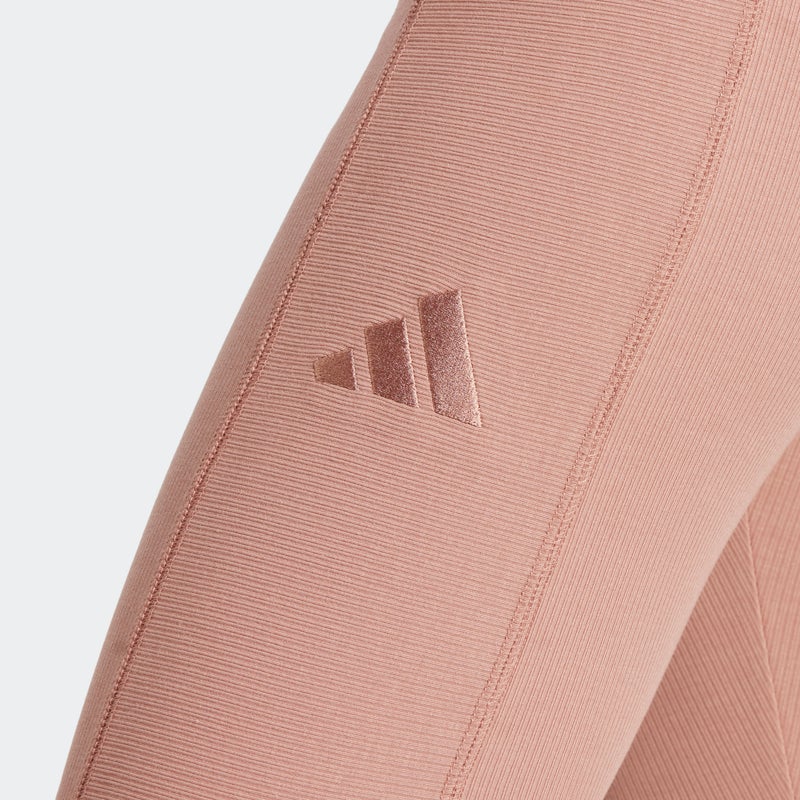 Adidas سروال ليغينغ rib عالي الخصر - Image 4